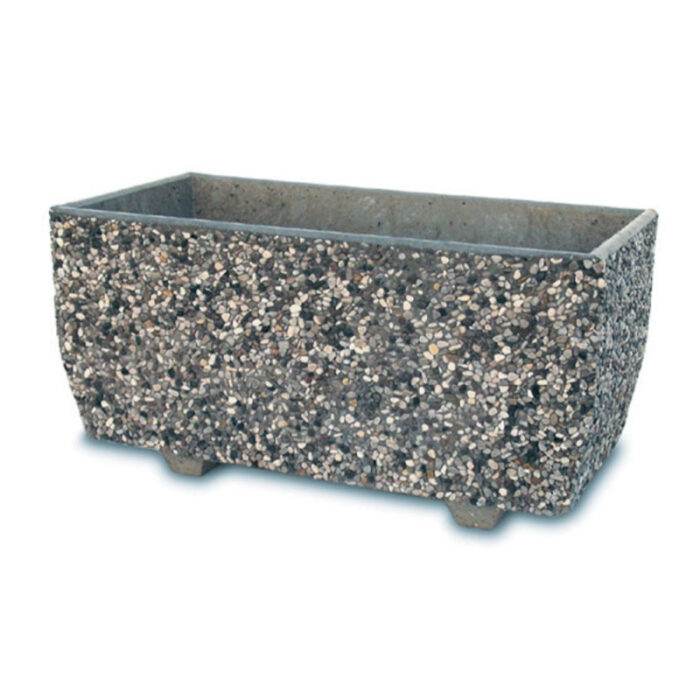 VASO CEMENTO E GHIAINO 80X40X40